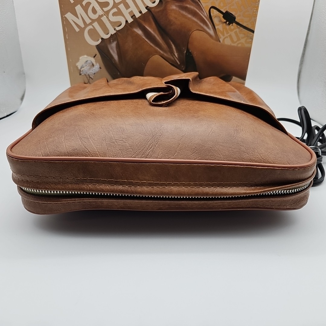 Scholl Foot & Body Massage Cushion Portable Travel Vinyl Cover 20675 VTG – WORKS