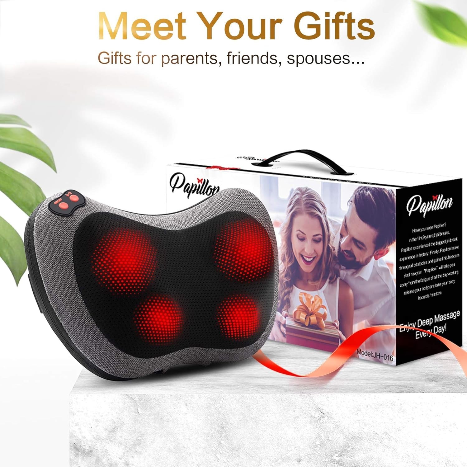 Masajeador de espalda, masajeador de cuello Shiatsu para aliviar el dolor, almoh