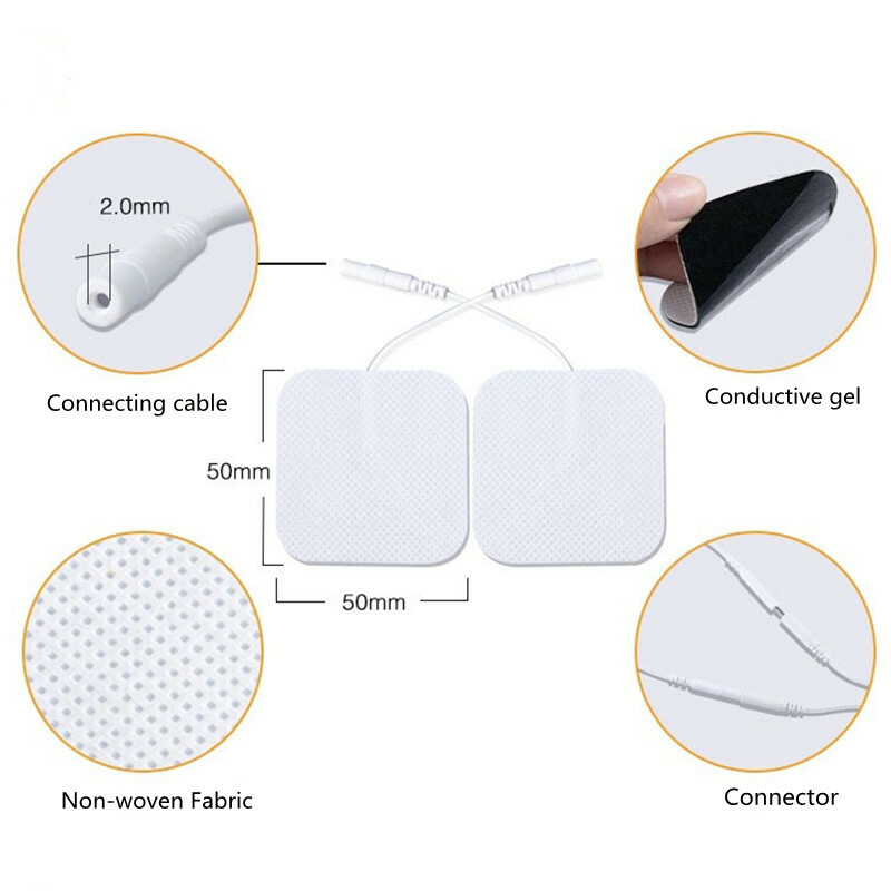 8/20 Electrode Pads Replacement for Tens Unit 3000 7000 Muscle Stimulator 2×2