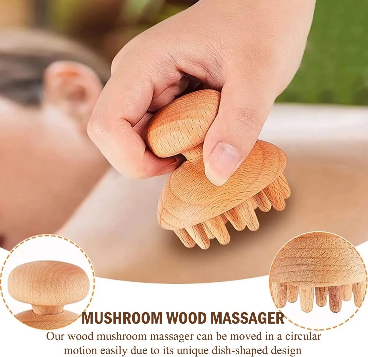 10-in-1 Wood Therapy Massage Tools – Lymphatic Drainage Tools with Gua Sha Stone