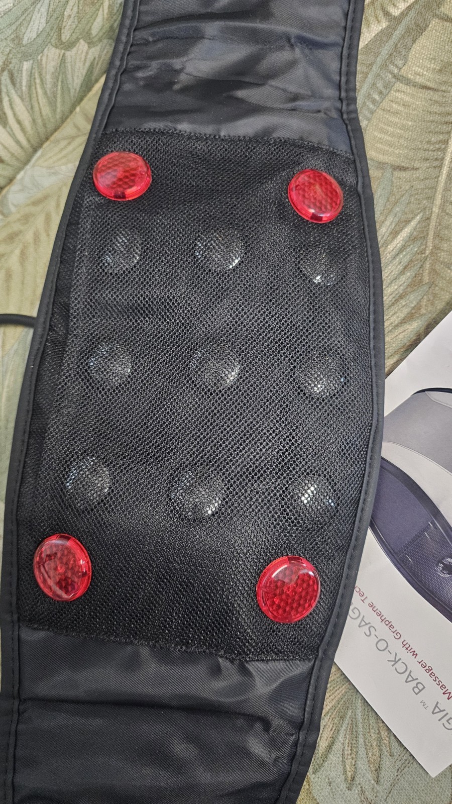 «BACK O SAGE» HOT, COLD, AIR MASSAGER THERAPY BACK PAIN RELIEVER