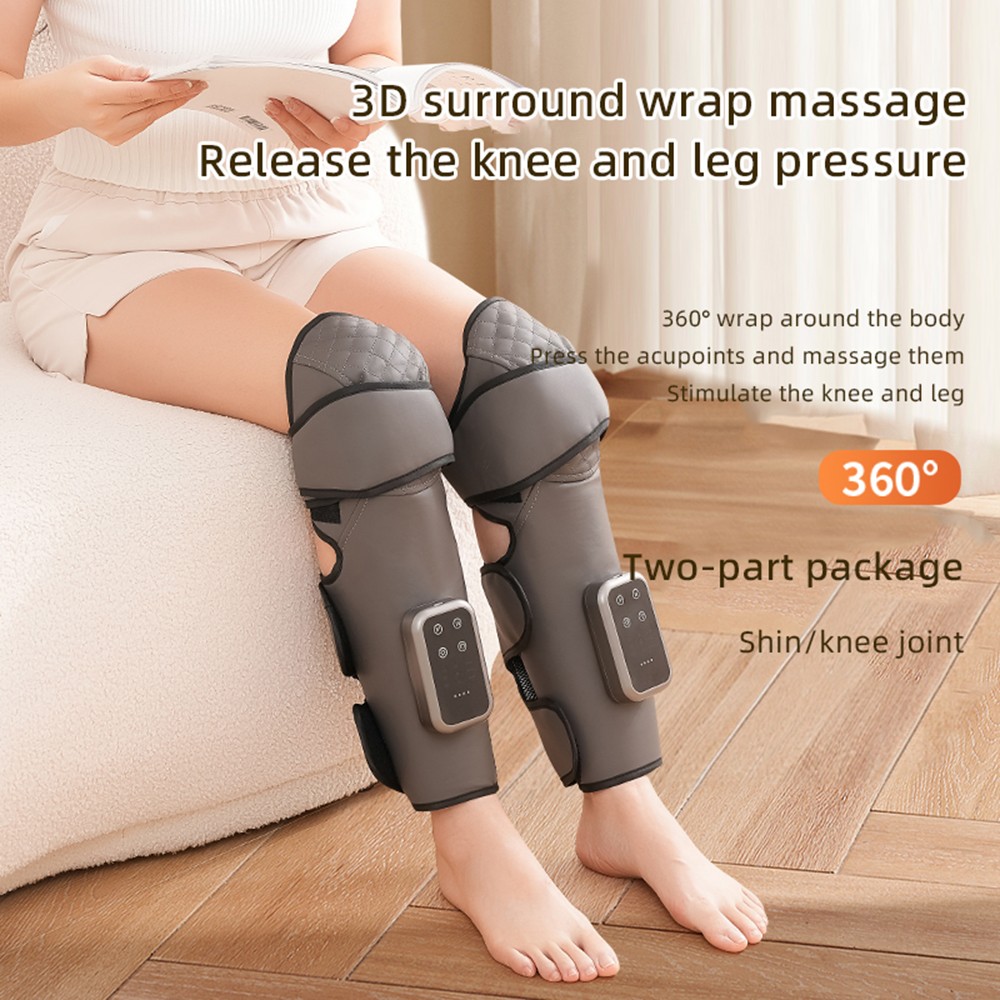 1 Pair Leg Massager Cordless knee Air Compression Massager Heated Pain Relief US