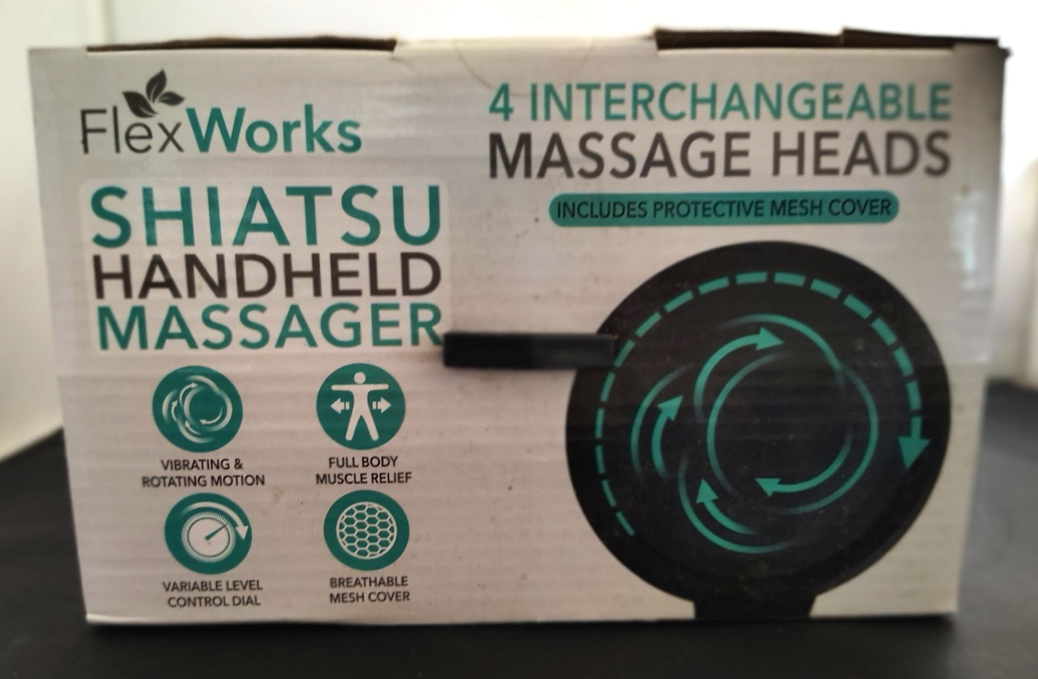 Shiatsu Handheld Back Massager, Powerful, Lightweight, Deep Tissue Mas