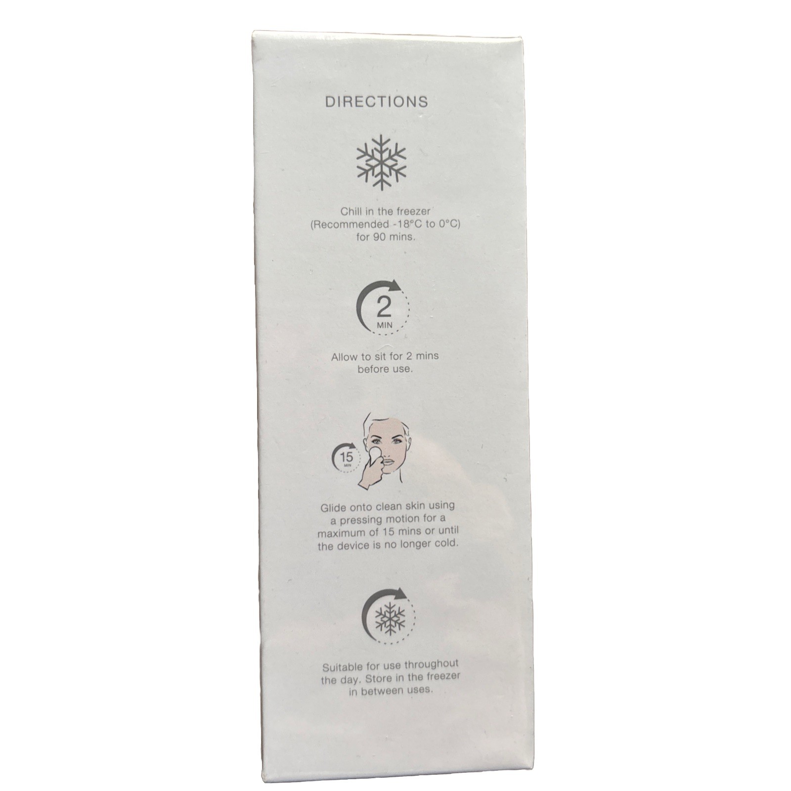 Skin Inc Cryo Ice Sake Roller – Depuff Sculpt Detox – Pink To White New Sealed