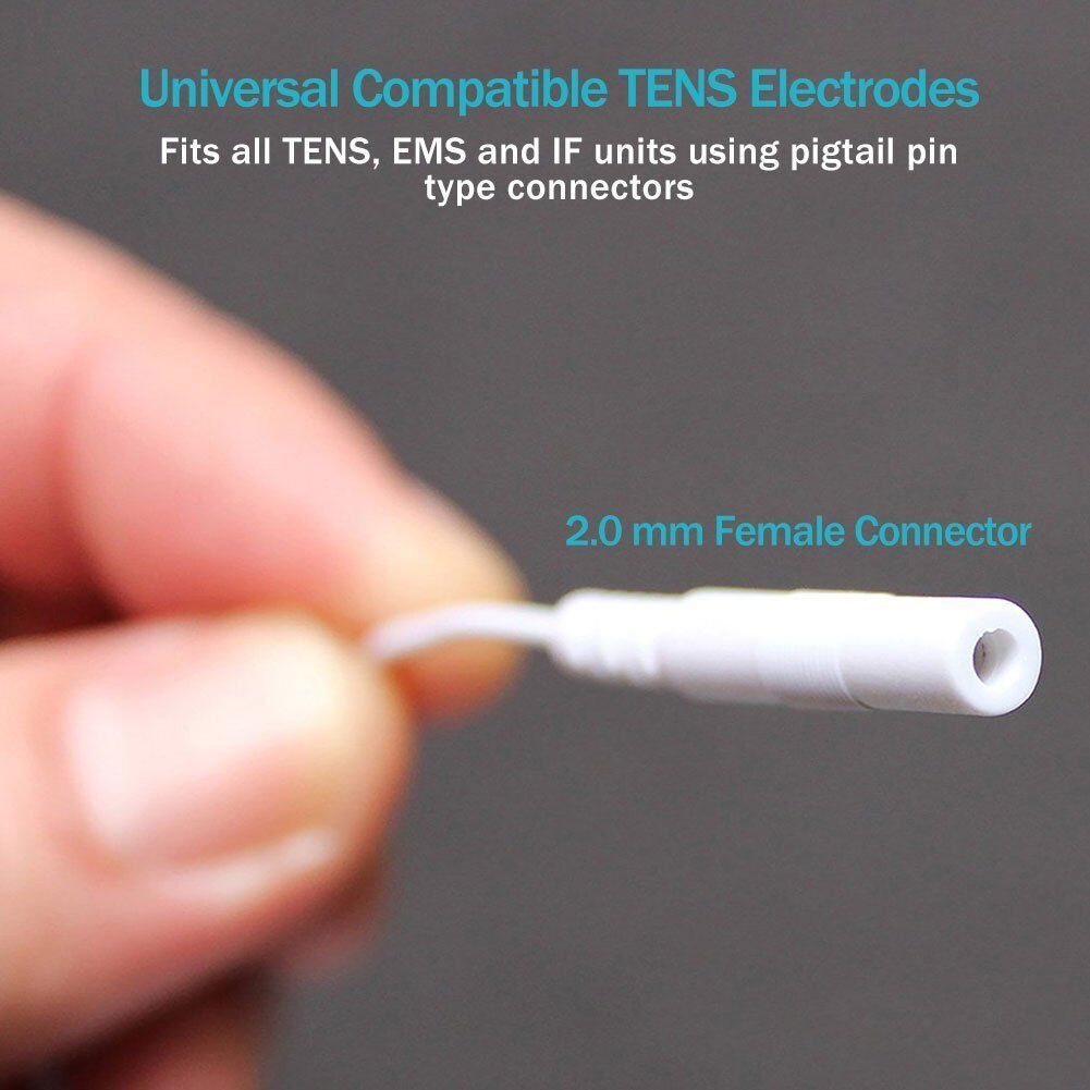 40PCS TENS Unit Electrode Pads Replacement for TENS EMS Massage 2 Inch Square