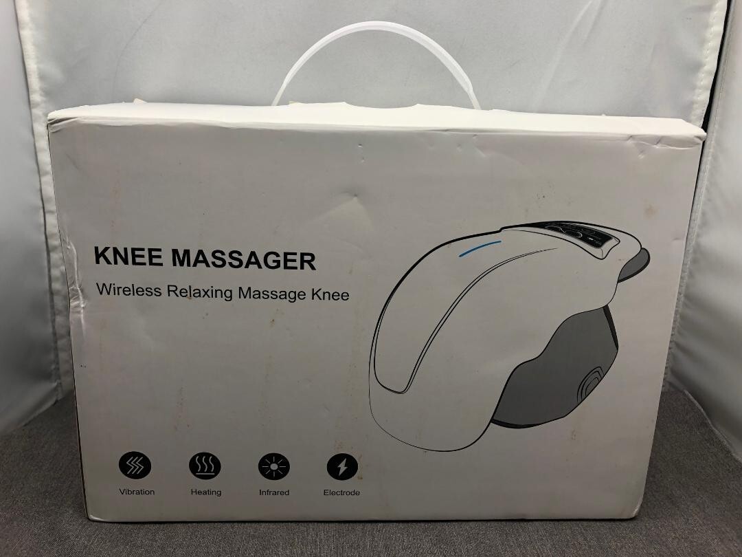 USB Charging Knee Massager – Vibration and Heat with incl. electrodes and pads