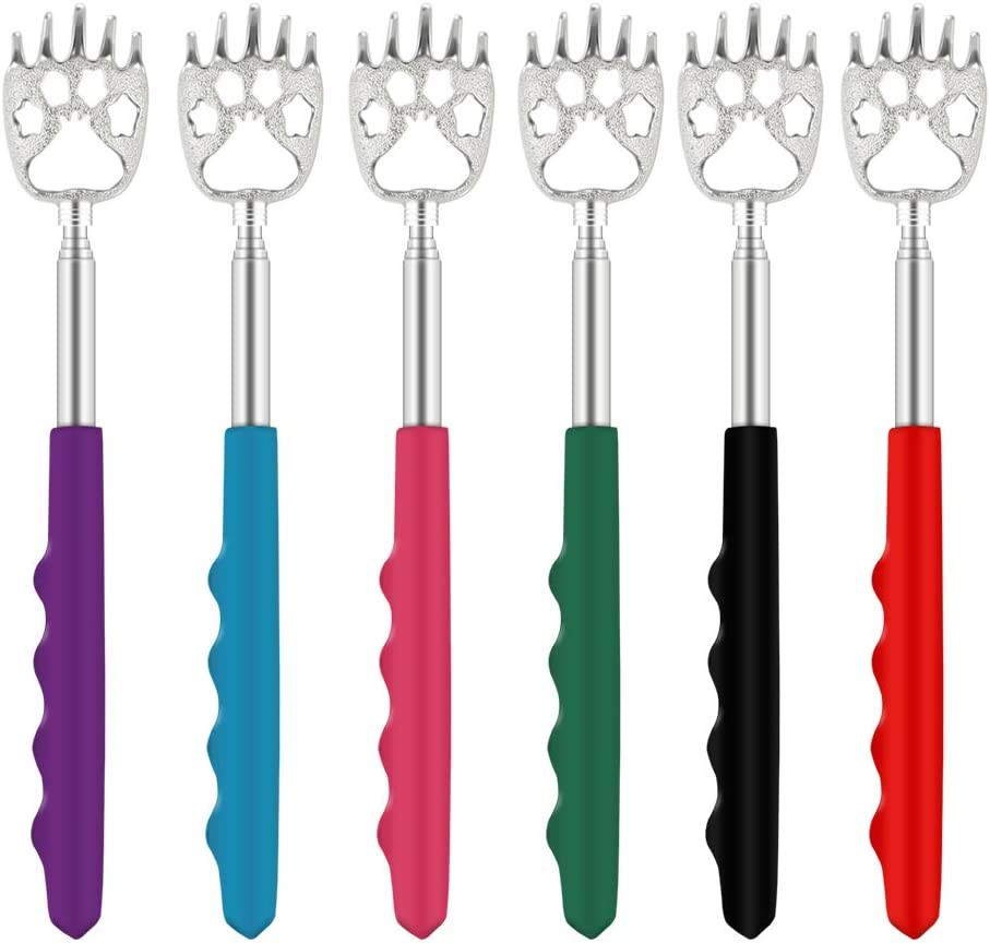 6 Pack Telescoping Back Scratcher – Bear Claw Back Scratchers – Portable Extenda