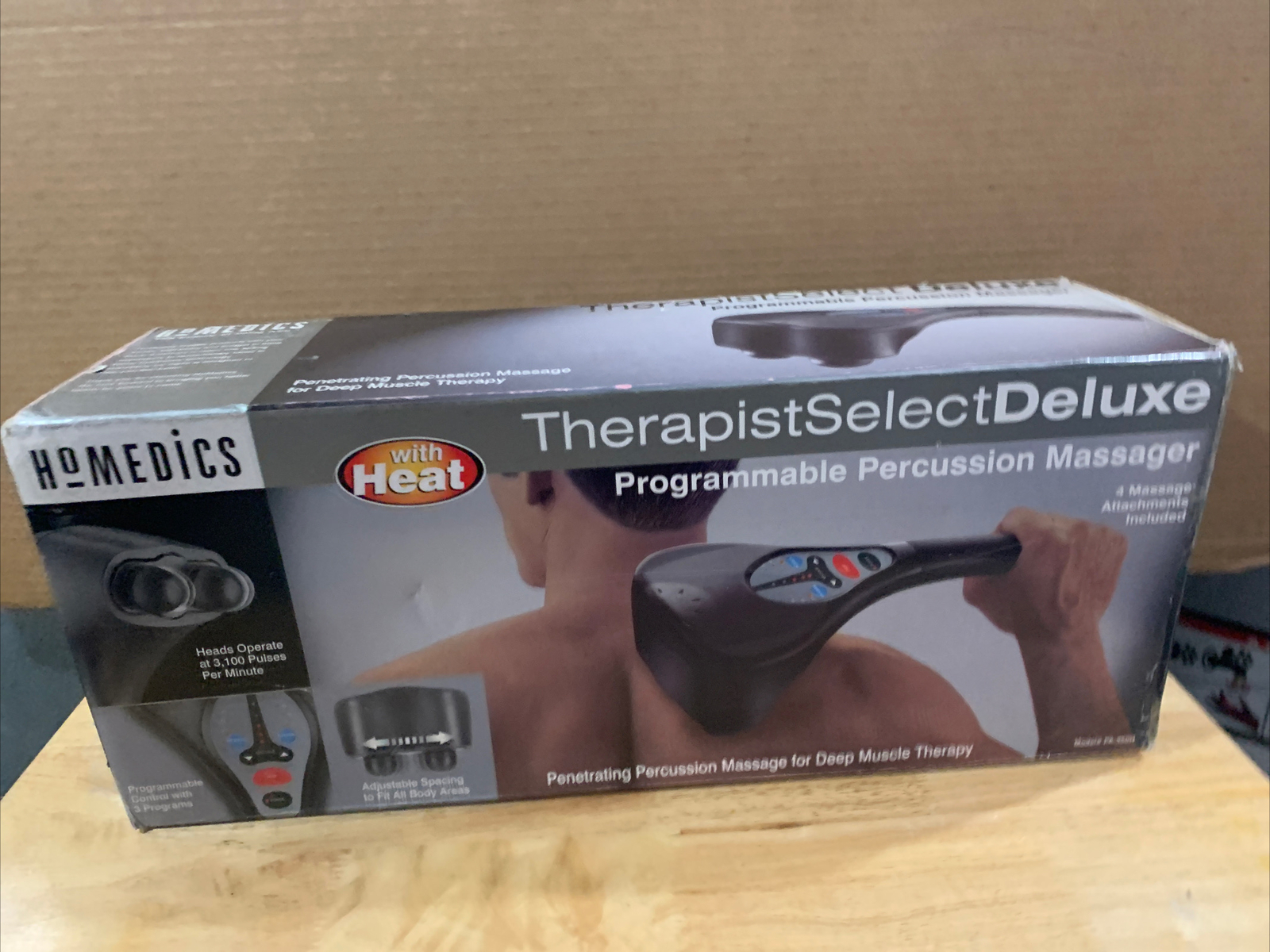 Homedics Therapist Select Deluxe Programmable Percussion Massager Heat PA-350H