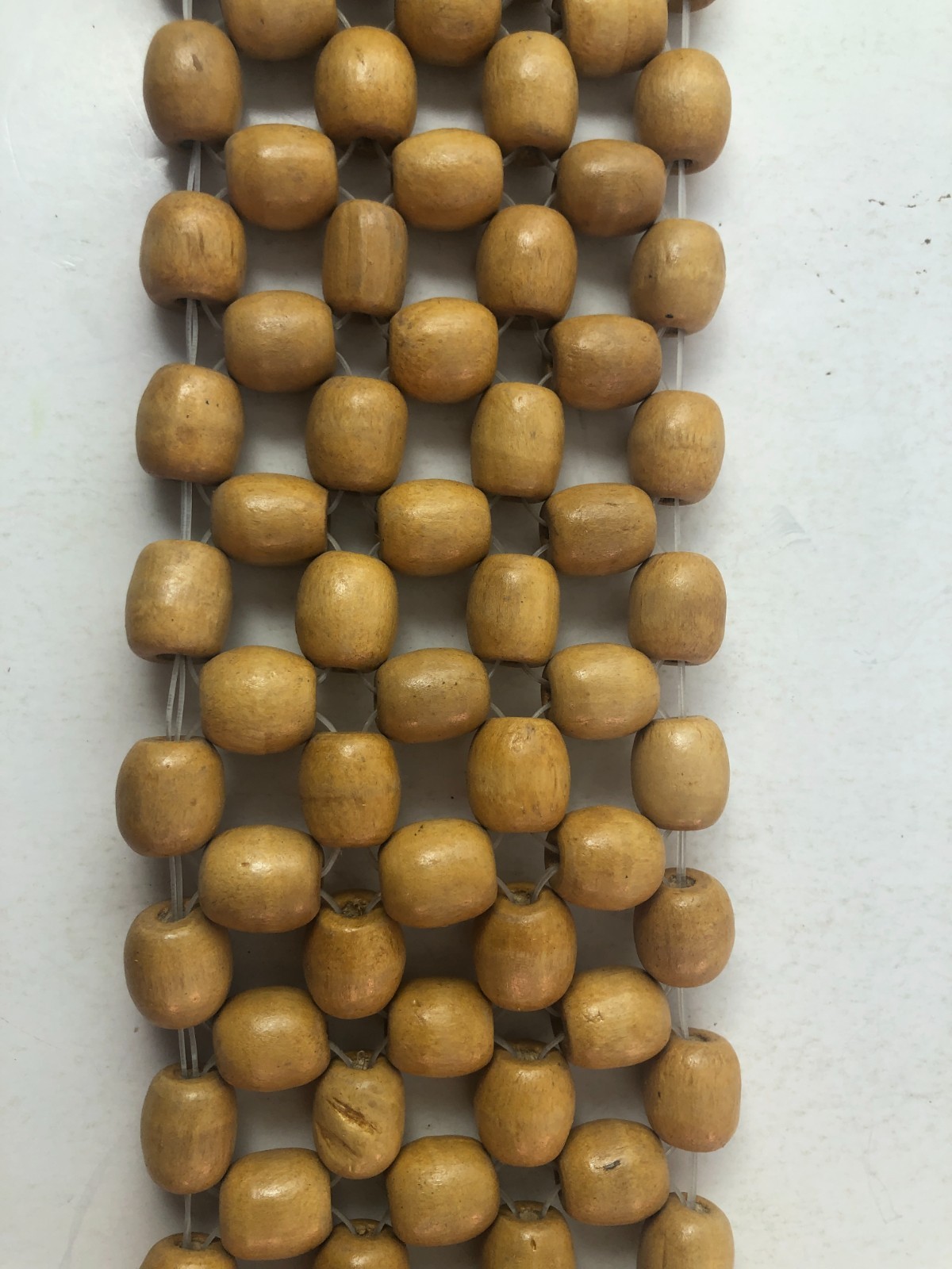 Wood Bead Back Massage Roller Rope 35″ Long x 3 1/2″ wide