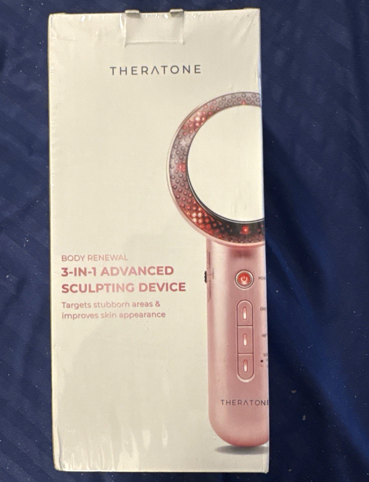 Theratone Body Renewal 3-in-1 Face Massager Vibrating Vacuum Pink USB