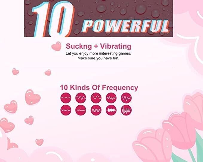 10 speeds Rose Female Anniversary Female Birthday Gift Massage Tongue Licking US
