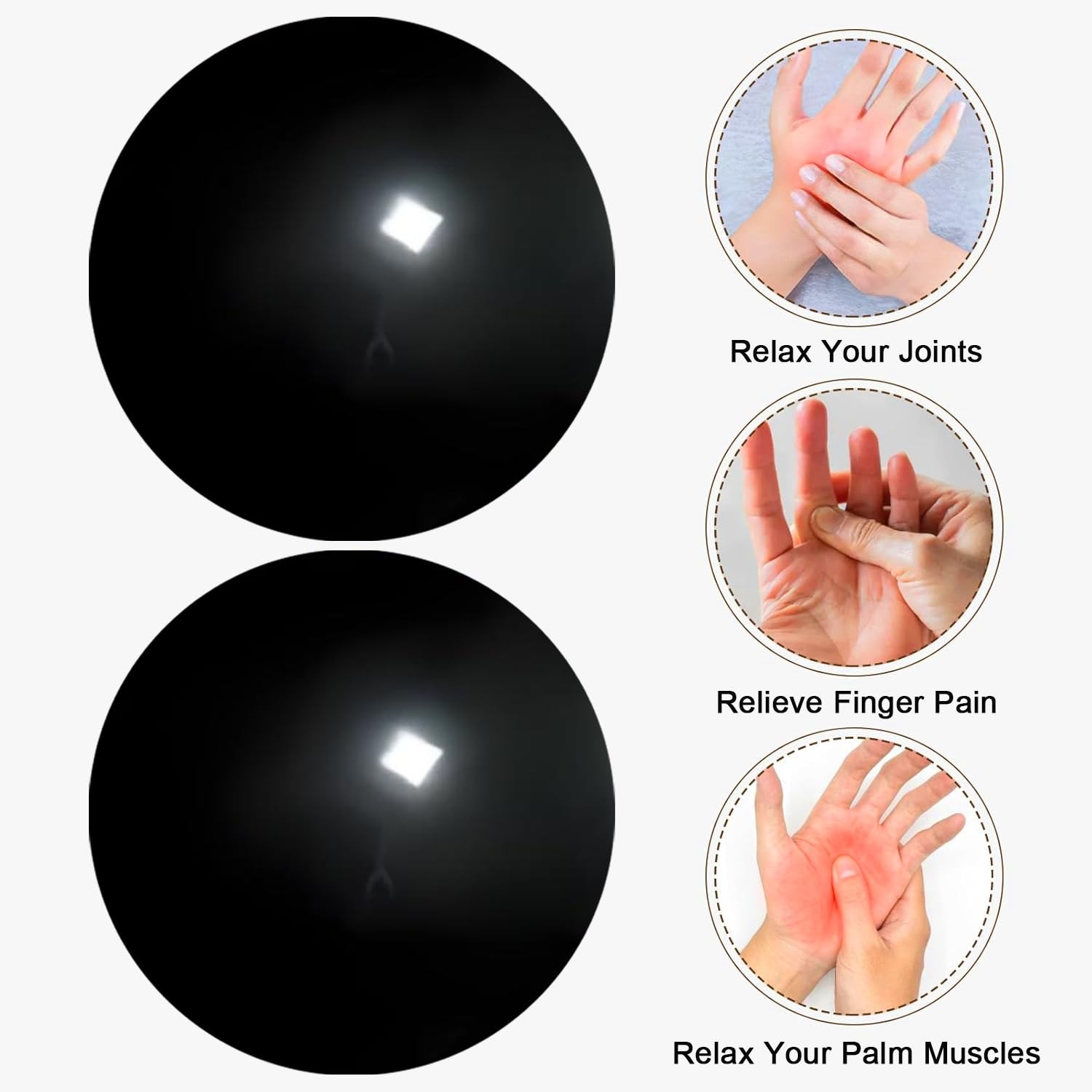 Hand Therapy Balls for Stress Relief,Baoding Balls for Women & Men,Marble Chi…