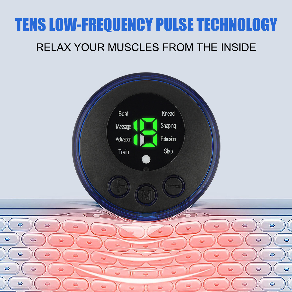 Mini Electric Neck Massager Portable Cervical Massage Stimulator Pain Relief Kit