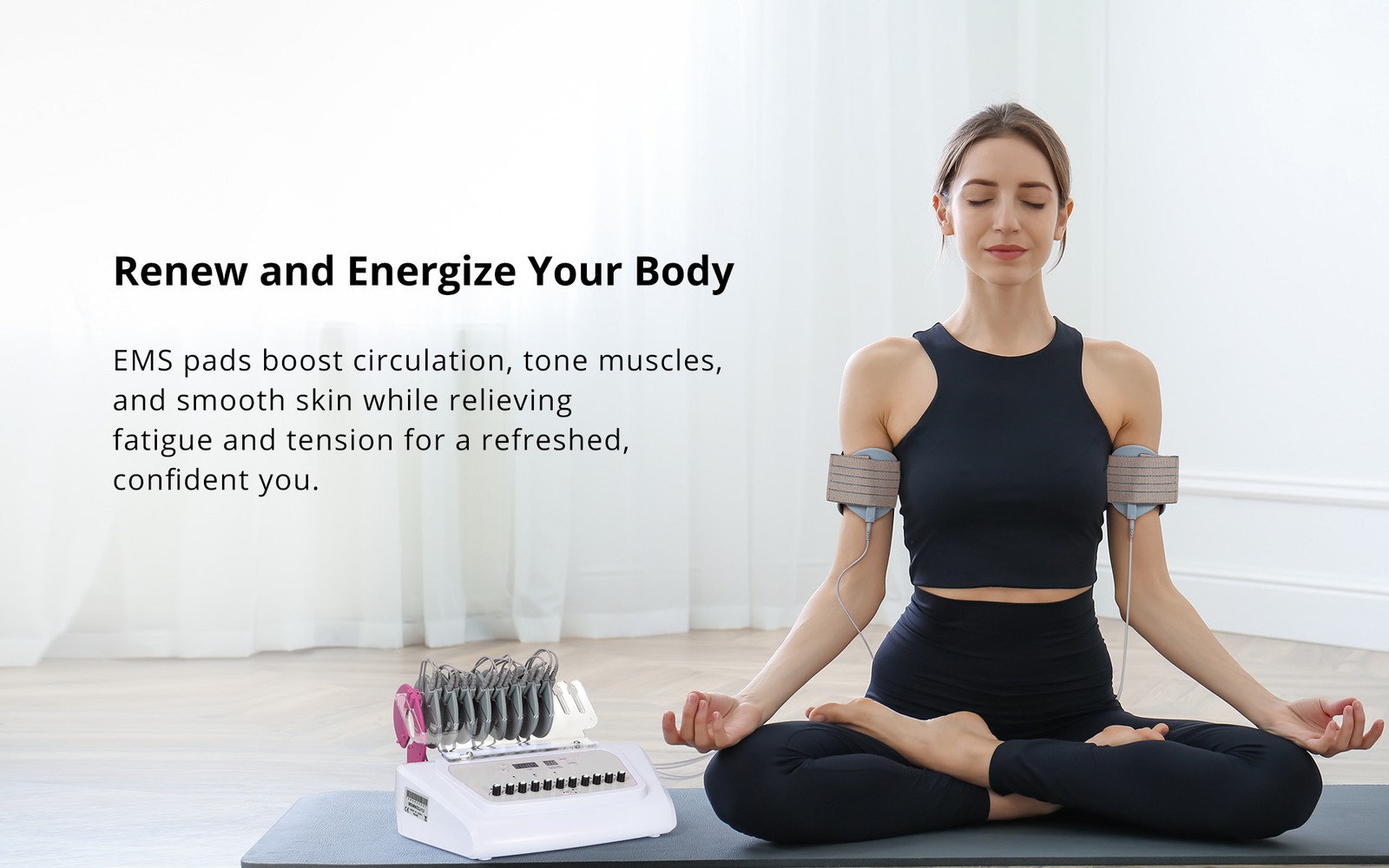 Portable BI-O Micro pulse Muscle Stimulation Machine Physiotherapy Massager USA