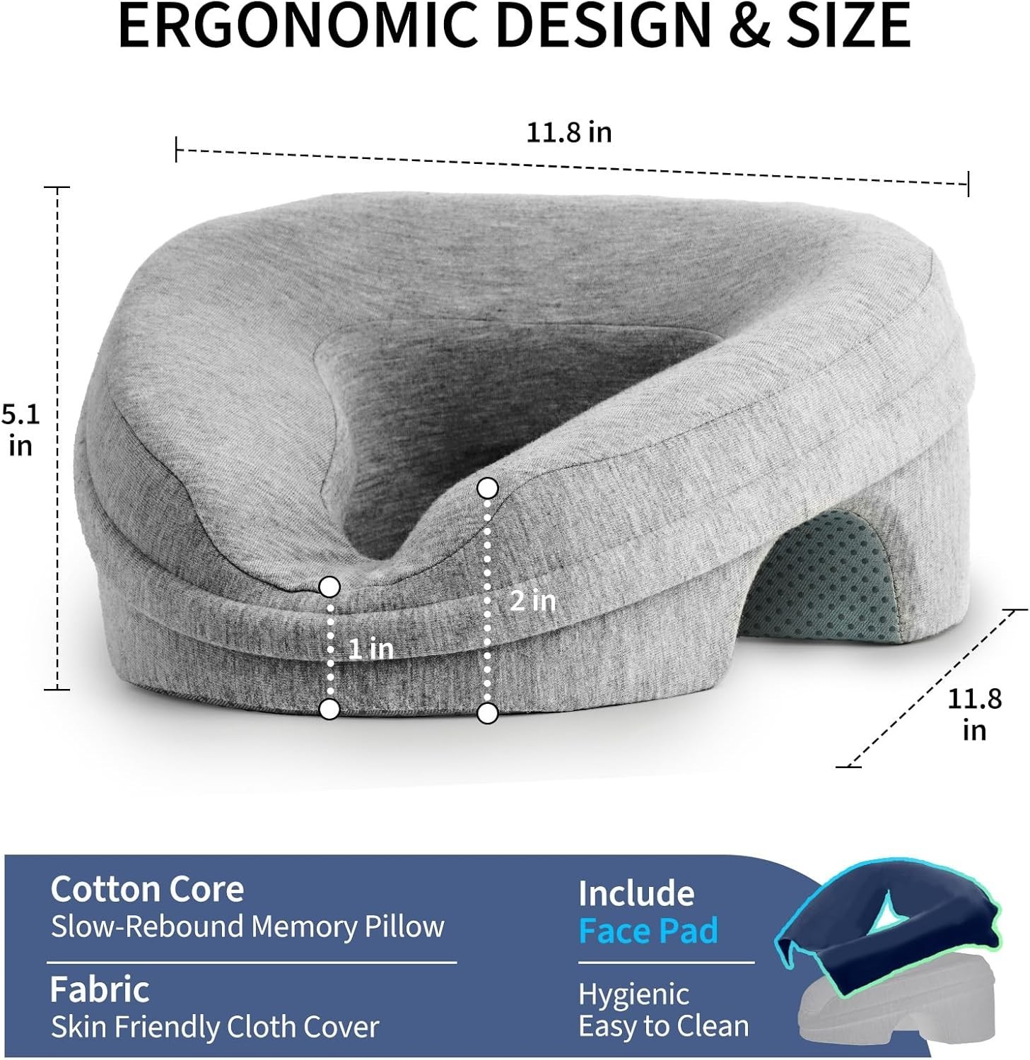 Therapeutic Massage Pillow for Prone Procedures Comfortable and Effective