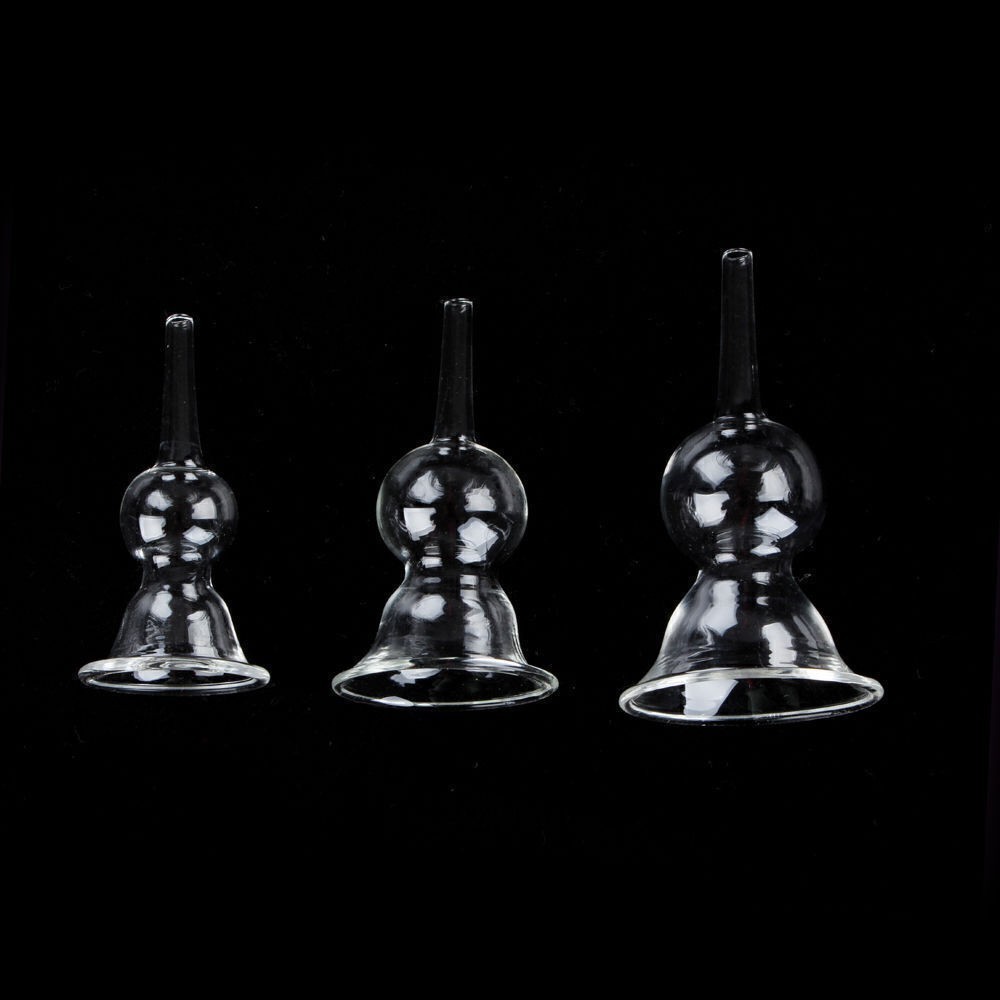 3 Sizes Glass Breast Cupping Cups Replacement For Vacuum Breast Beauty Machine