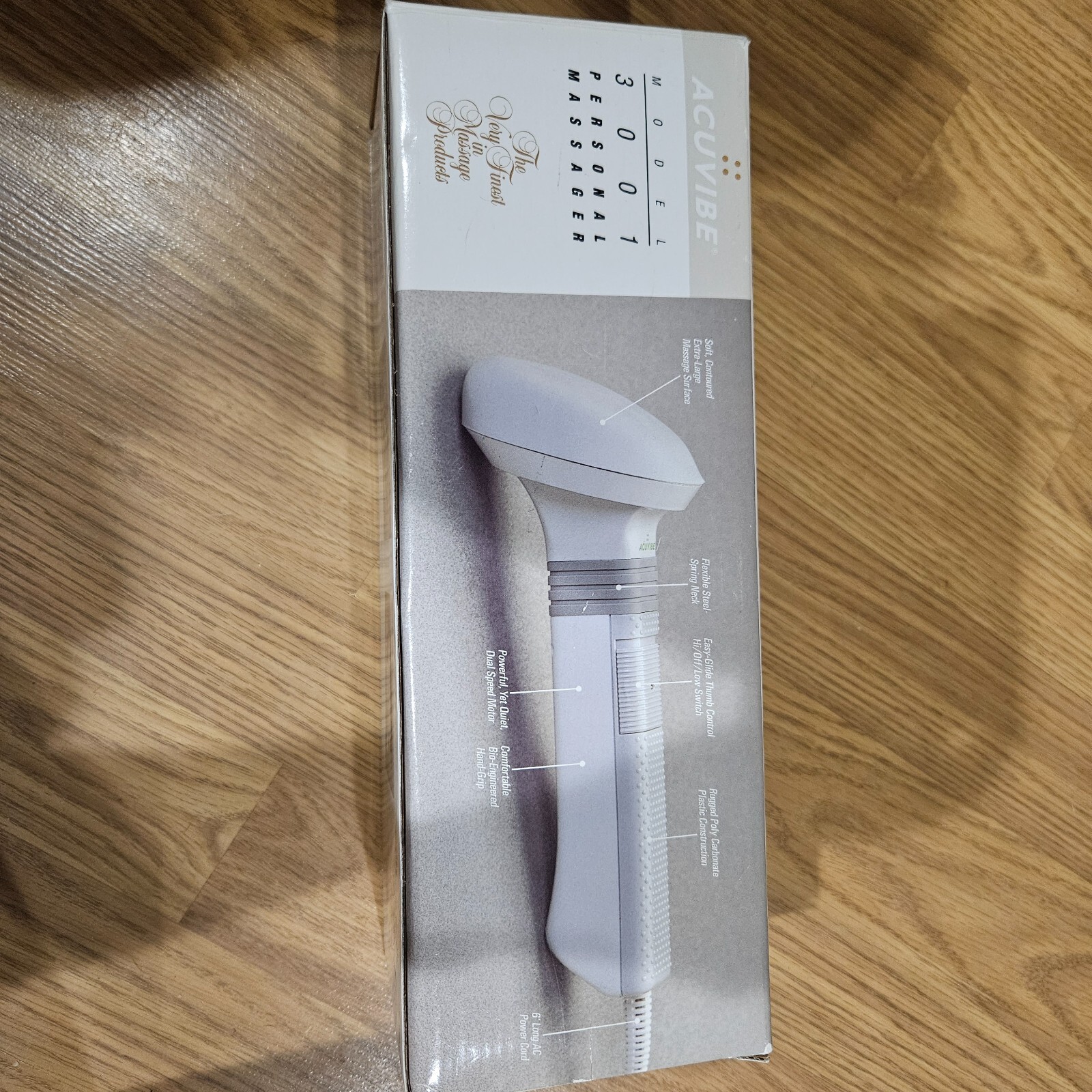 Acuvibe Handheld Personal Massager 2-Speed Model 3001 Original Box