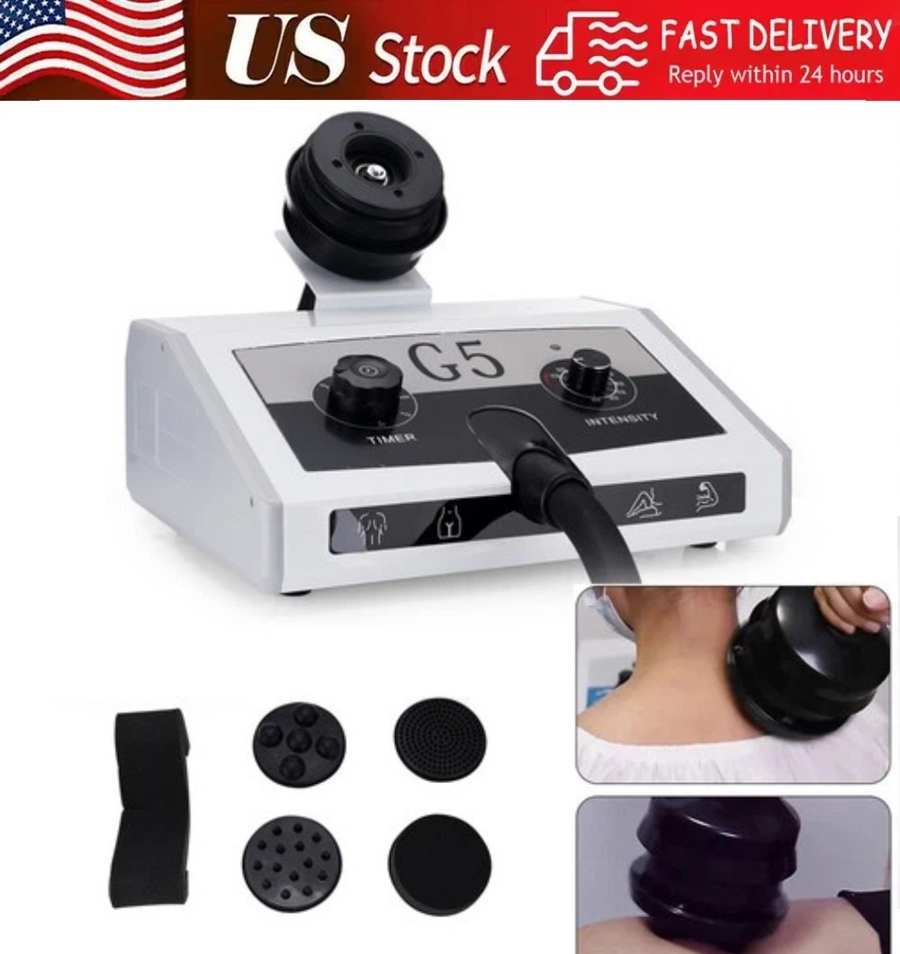 G5 Vibrating Massager 5 Heads Pain Relief Massage Whole Body Relaxation Salon