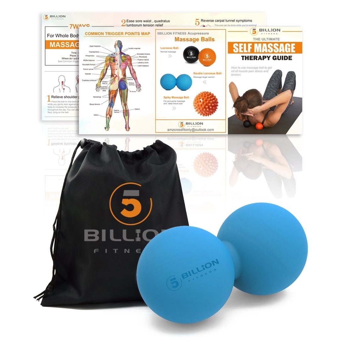 Double Lacrosse Massage Ball – Peanut Massage & Mobility Tool for Deep Tissue Re