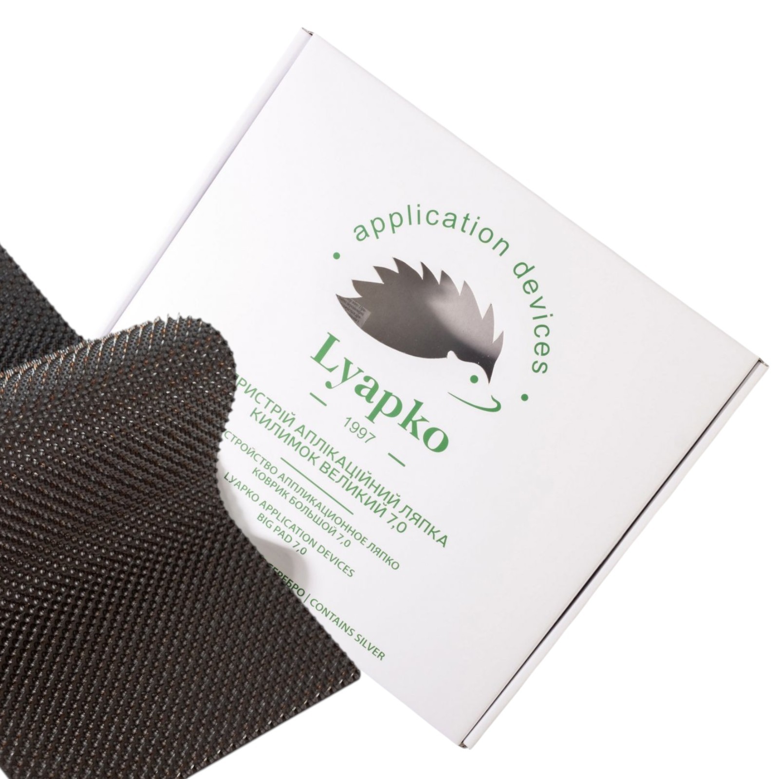 LYAPKO Acupuncture Mat Big Pad 7,0 Acupressure Applicator Massager Коврик Black