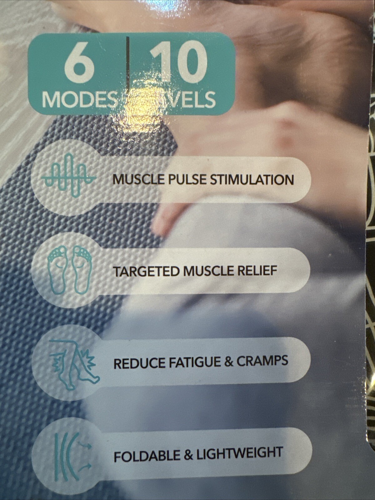 FlexWorks Electro Pulse Foot Massager 6 Modes & 10 Levels