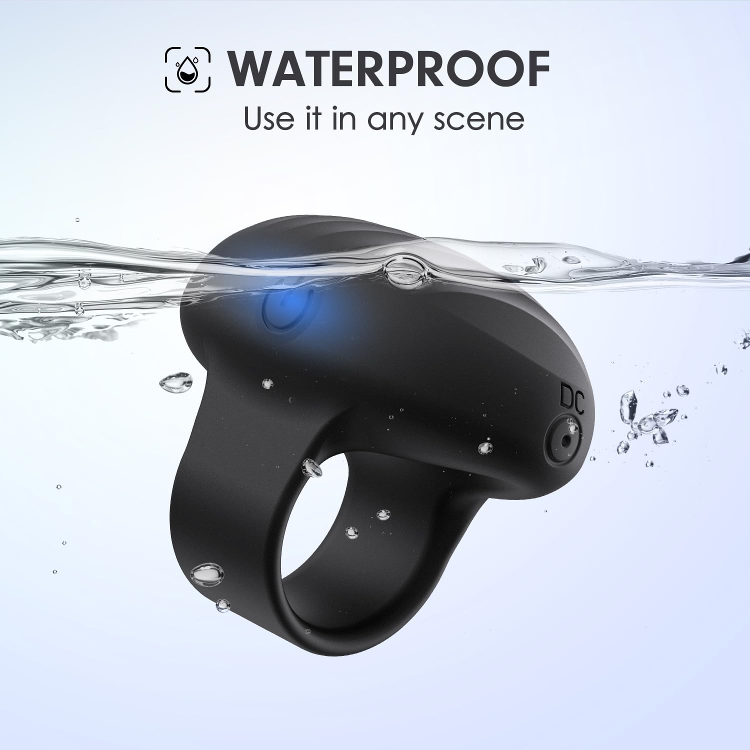 MANFLY Mini Finger Massager, Waterproof Rechargeable Portable Powerful Massag…
