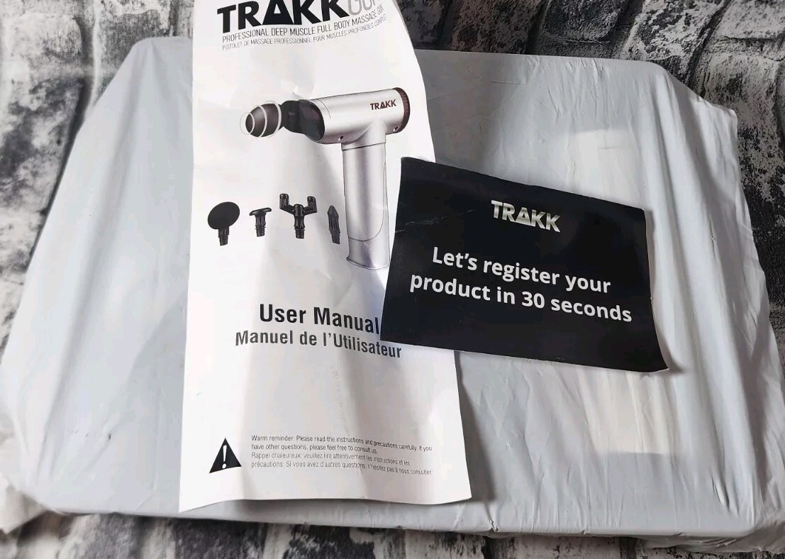 TRAKK GUN Deep Tissue Muscle Full Body Professional Massage TR-M01-PK Silver