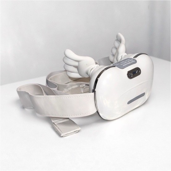 Realistic Hand Massage Device Shoulder Neck Massager White Cordless Kneading