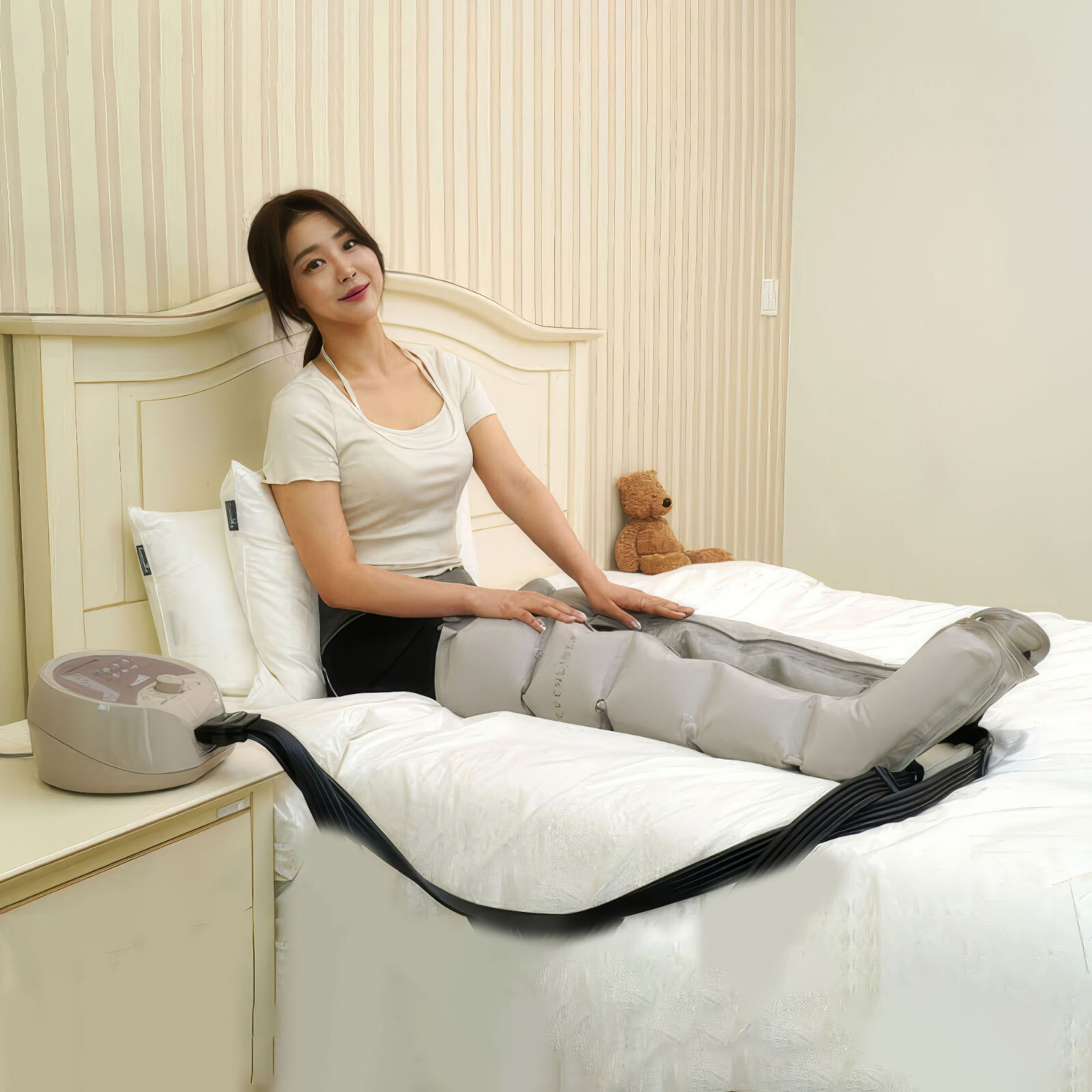 Seven Liner S3 Air Compression Massager 2 Users Simultaneous 5 Cell Leg Cuff