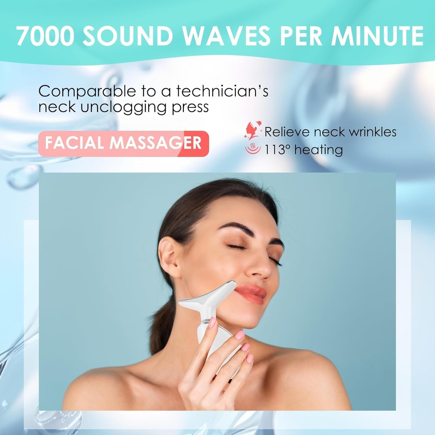 Rechargeable Face & Neck Sculpting Wand – 7 Color Modes for All Skin Types