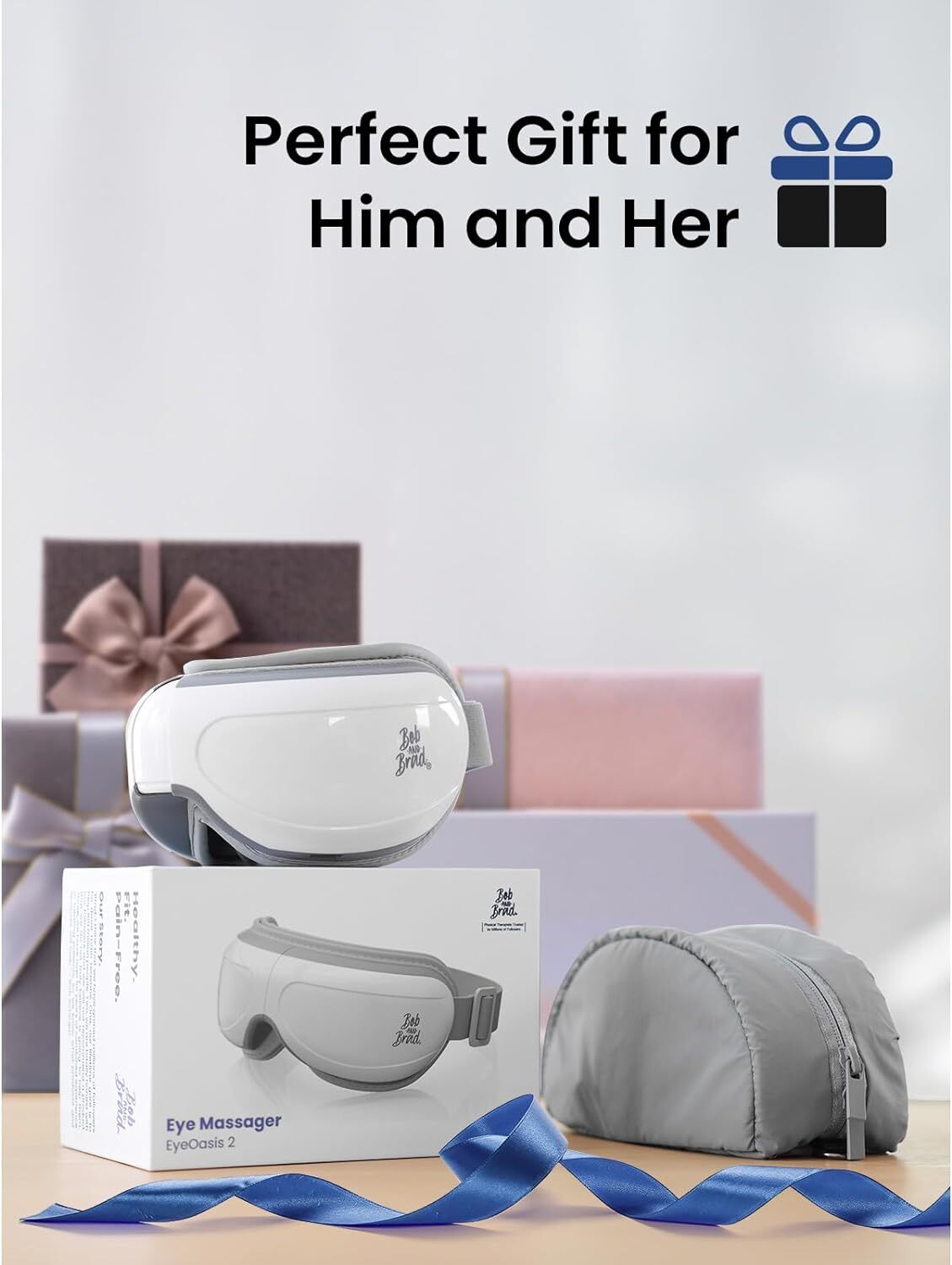 BOB AND BRAD Smart Eye Massager Pain Relieve Relax Heated Mask FSA/HSA Eligibe