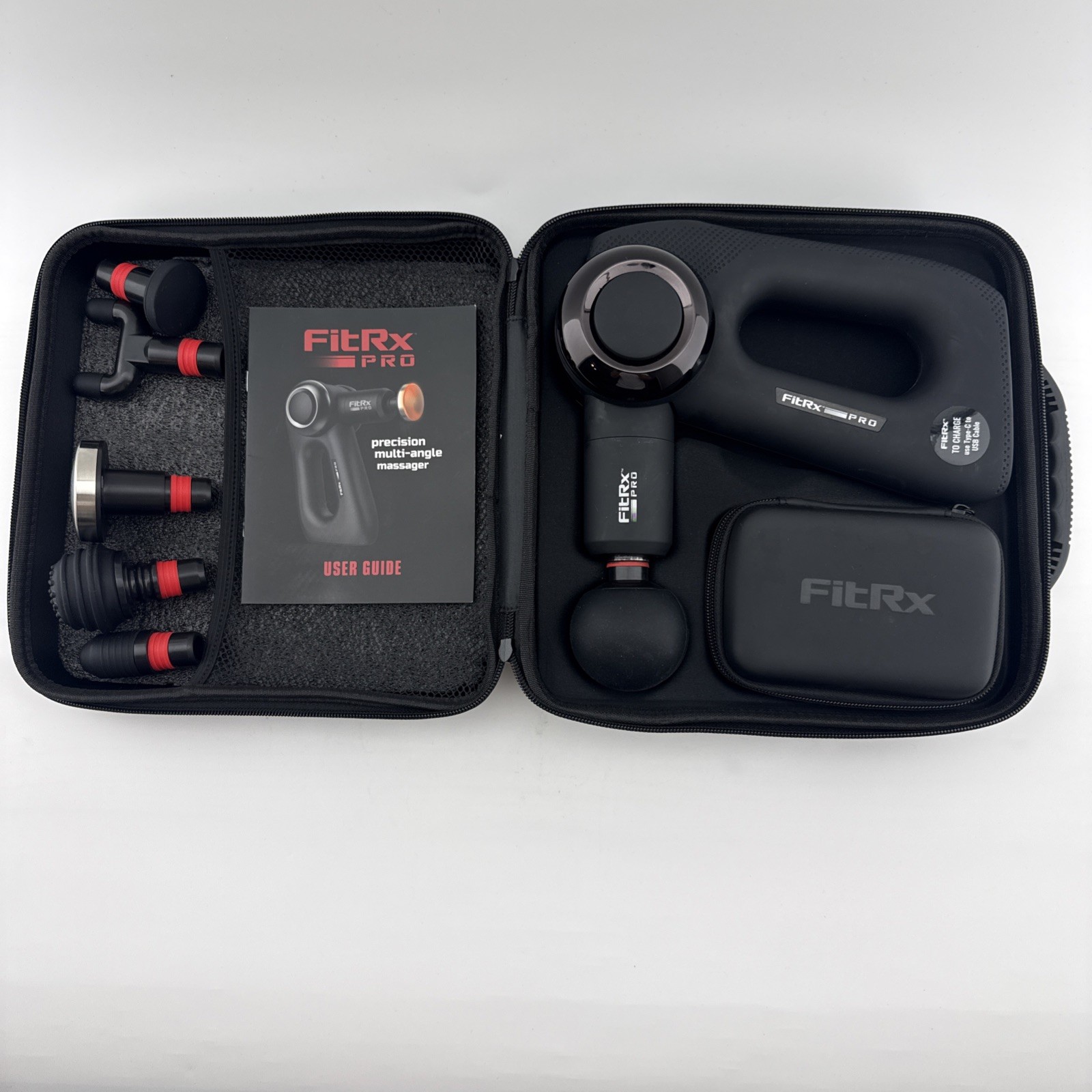 Tzumi FitRx Pro Handheld Therapeutic Percussion Massage Gun 7610