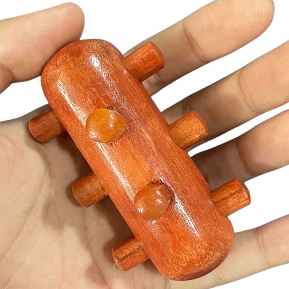 3 Pcs Thai Traditional Wooden Massage Stick Hand Foot Reflexology Massager Tool