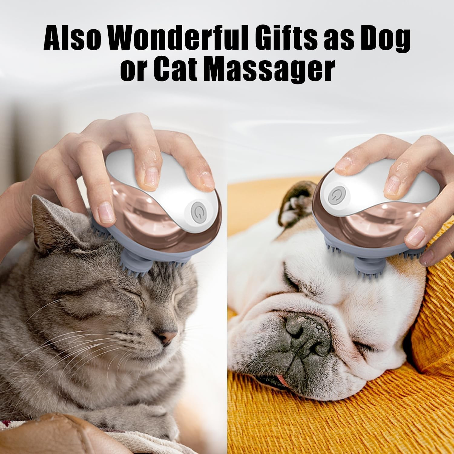 Handheld Electric Scalp Massager, Pet Massager, Cordless Electric Head Massager