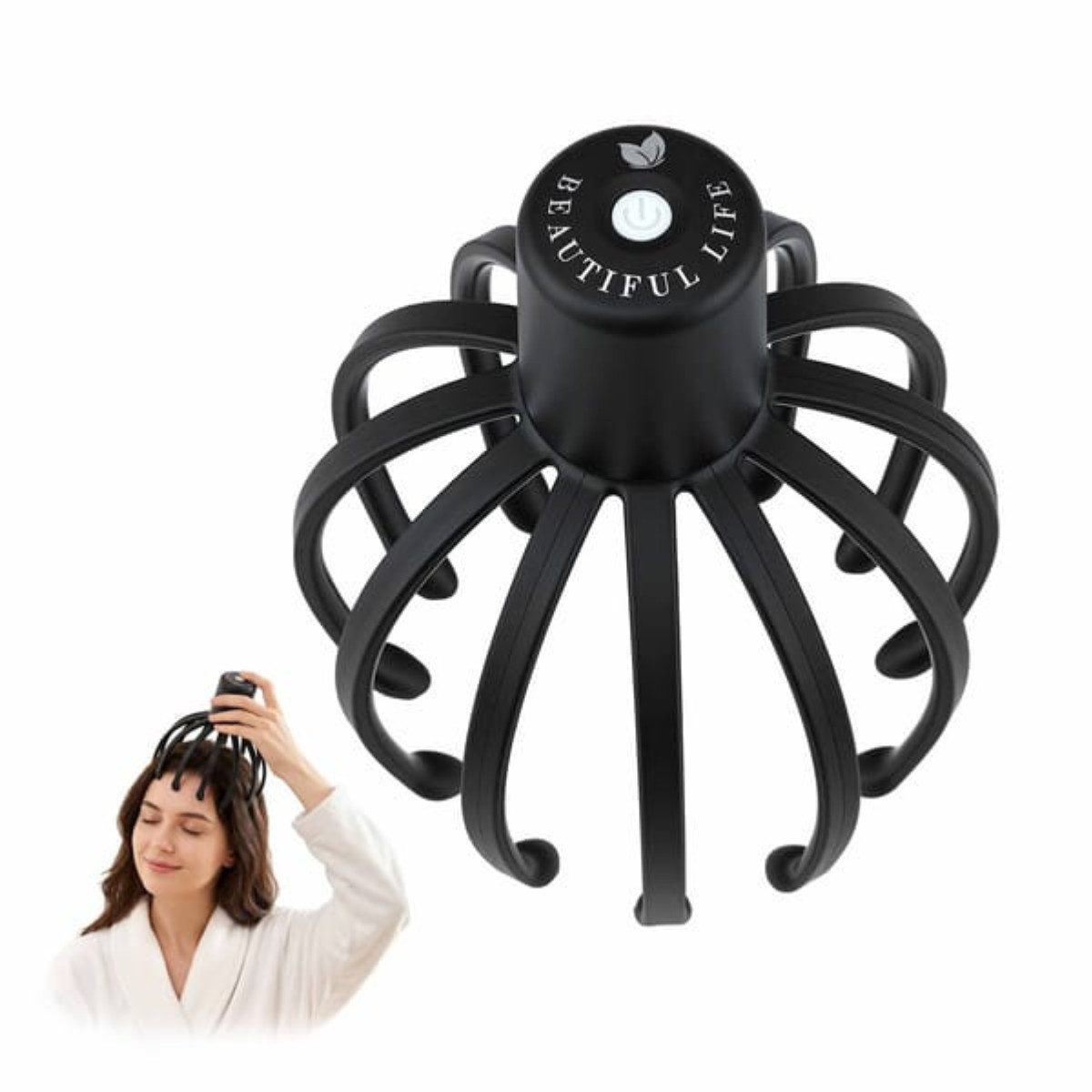 Livemor Rechargeable Head Massager Electric Scalp Massage 360° Cordless Relax