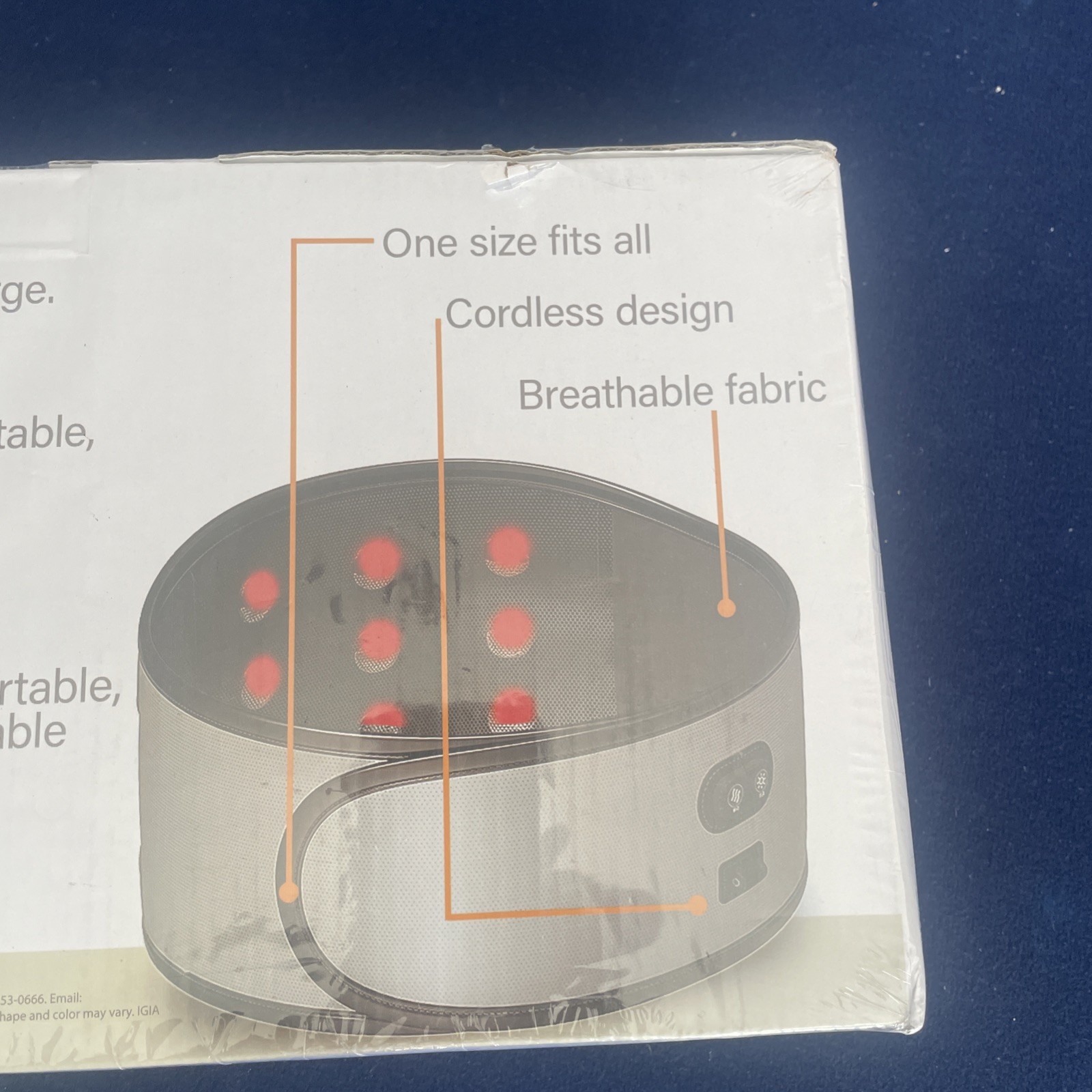 «BACK O SAGE» HOT, COLD, AIR MASSAGER THERAPY BACK PAIN RELIEVER