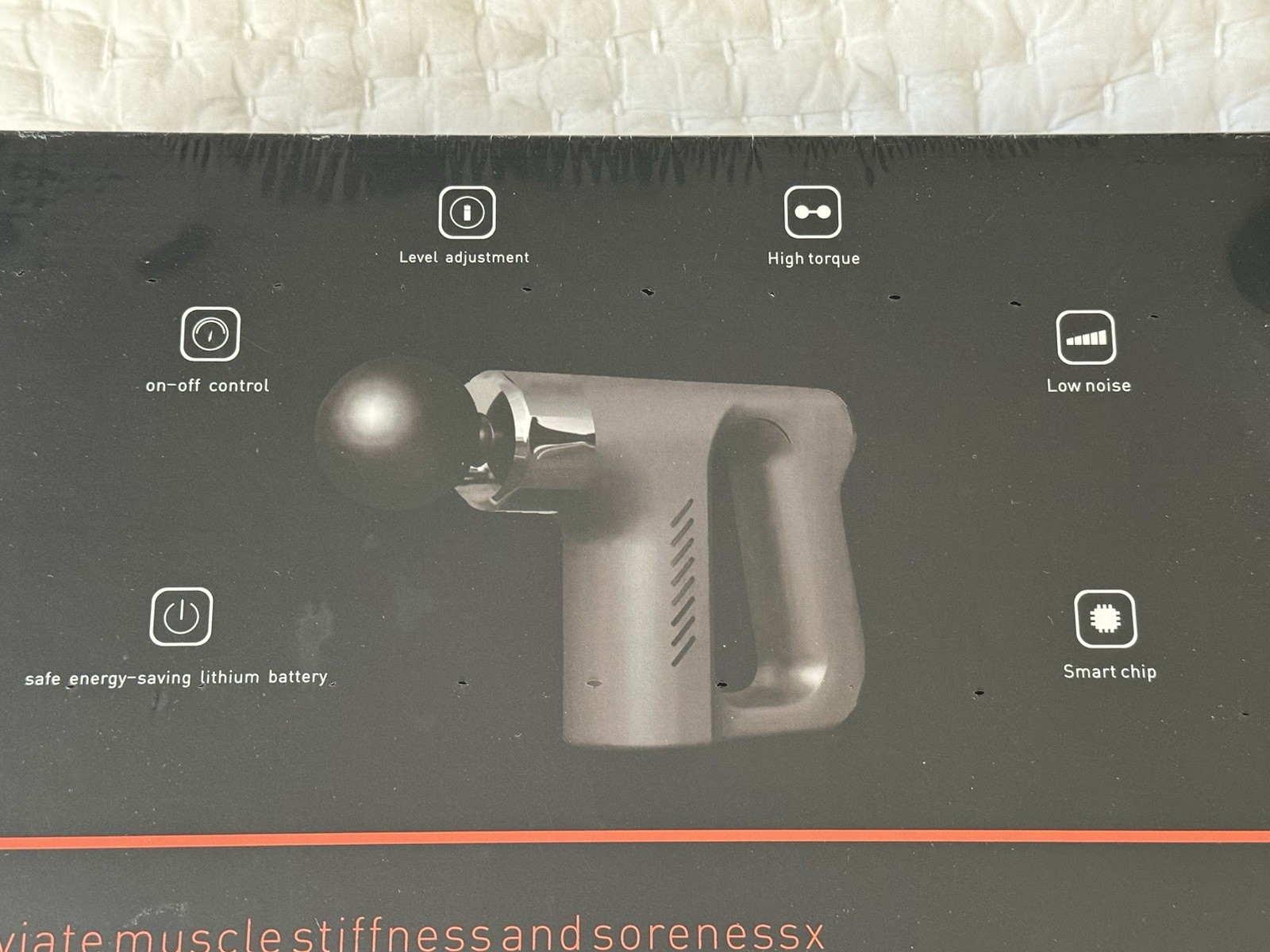 Smart Fascia Gun. Deep Tissue Massage. Factory Sealed Brand New In Box