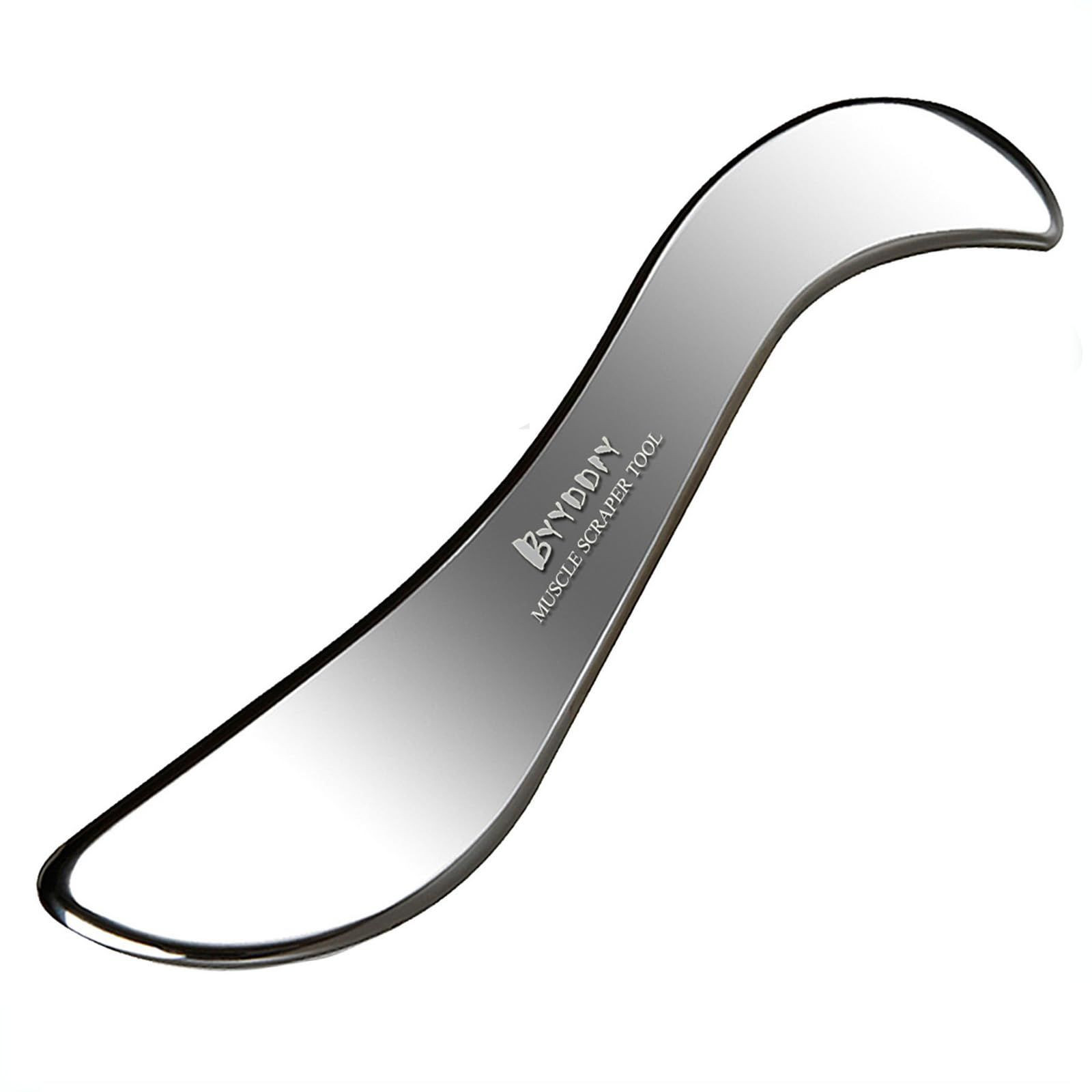 BYYDDIY 304 Stainless Steel Gua Sha Muscle Scraper Tool,Scar Tissue Black