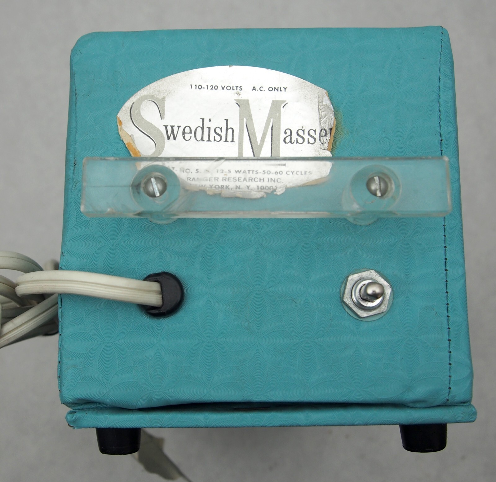 Mid Century Modern Massager Vibrator «Ranger Research Swedish Masseur» VTG 1950s