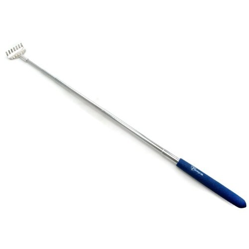 Max Force Metal Telescoping Pocket Back Scratcher with Blue Grip