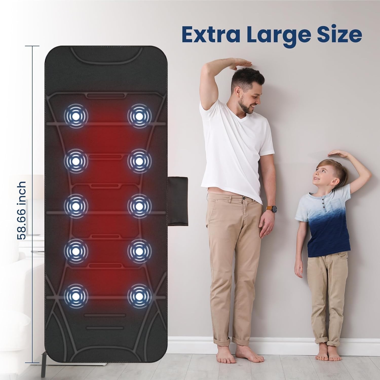 Heating Vibrating Massage Pad, Auto Shut Off