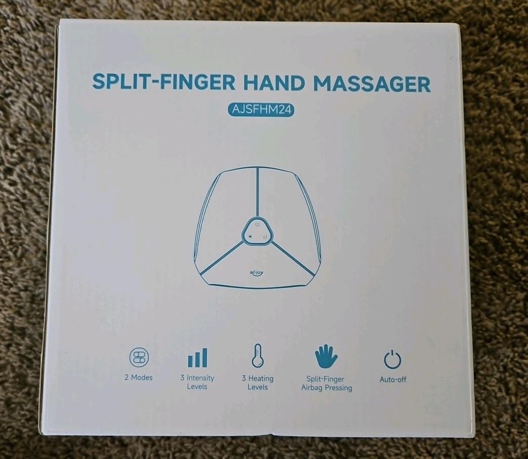 Split-Finger Hand Massager with Heat / ALL JOY