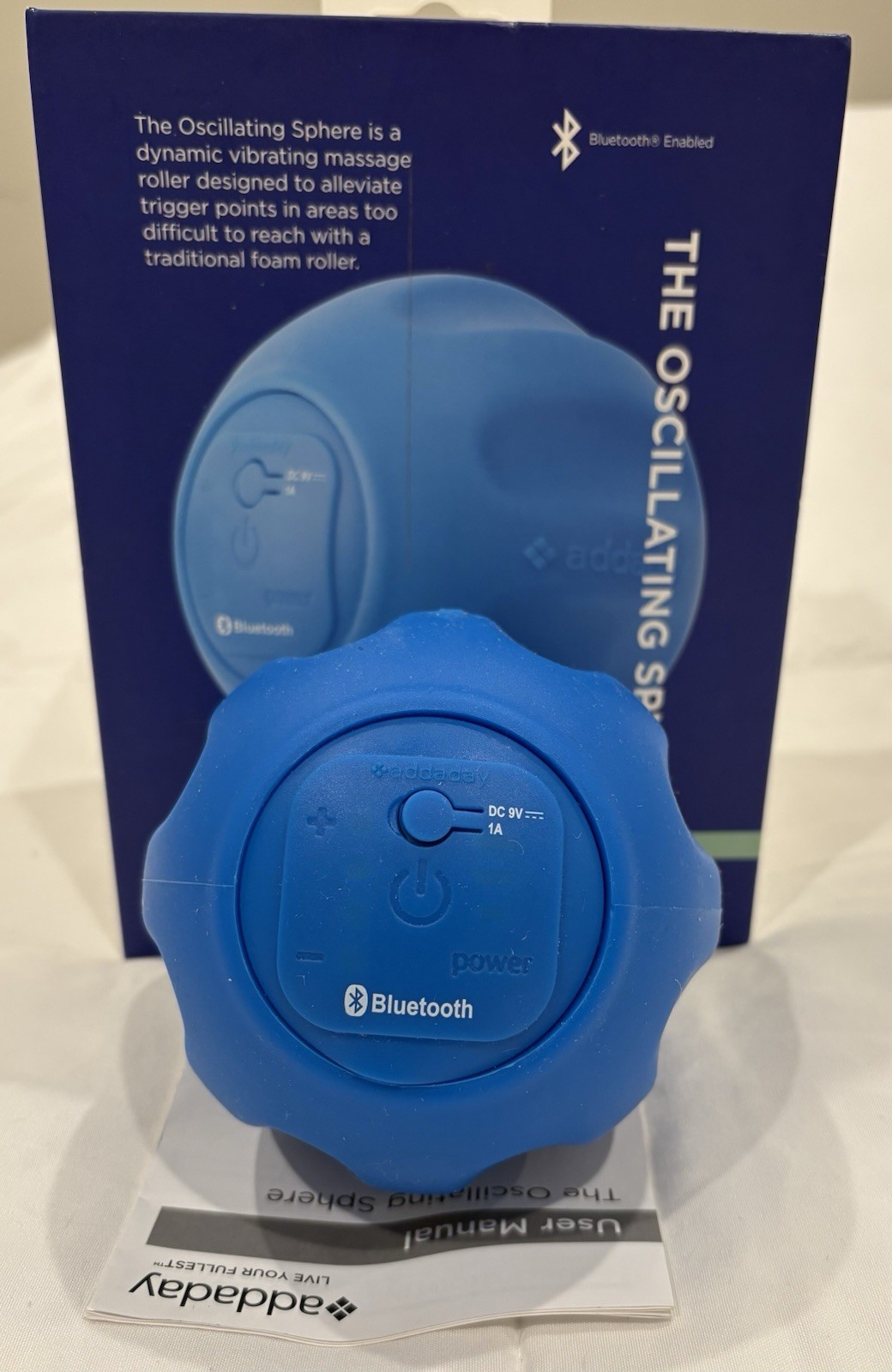 Addaday The Oscillating Sphere Bluetooth Vibrating Massage Roller Recovery Ball