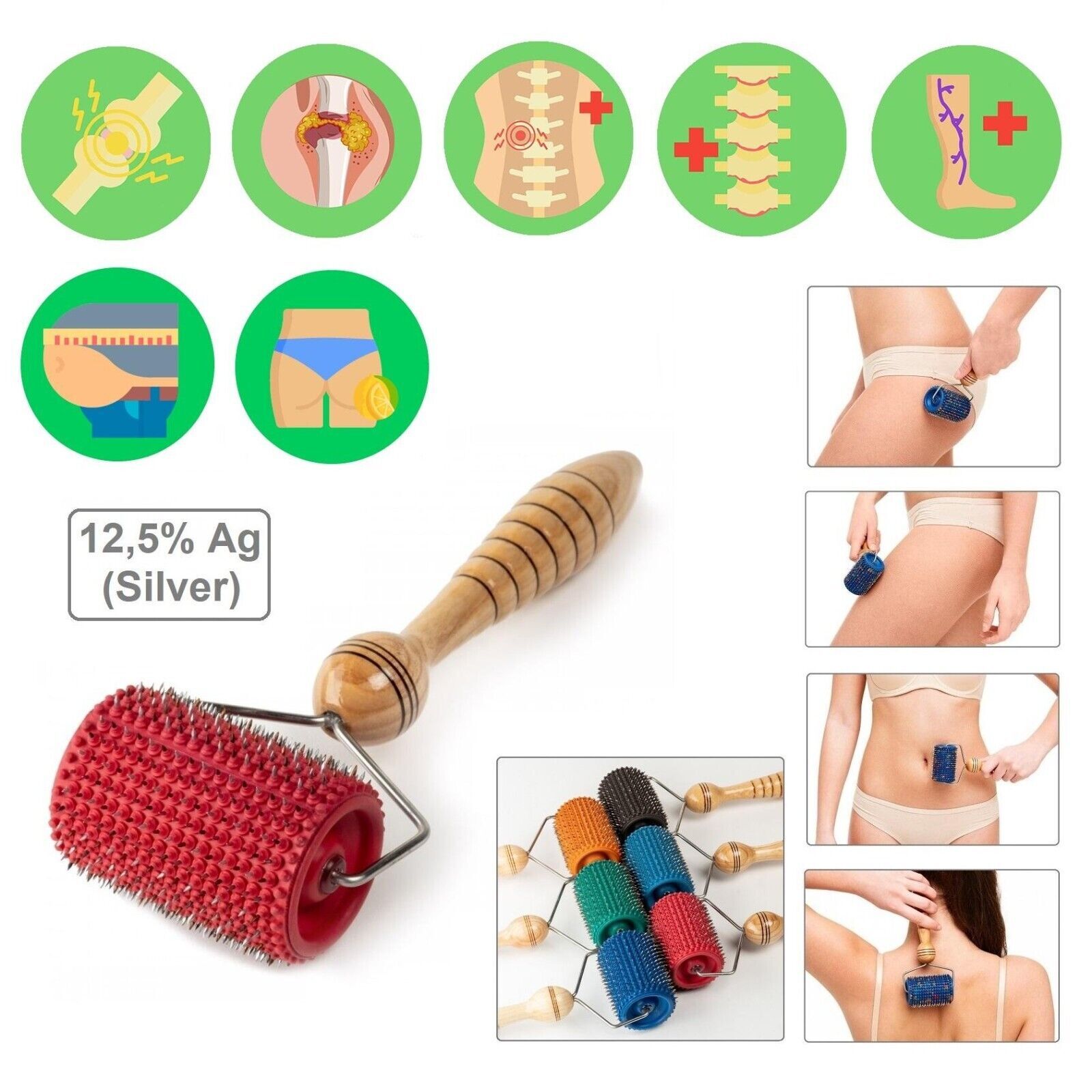 LYAPKO Acupuncture Universal Roller Massager Pain Relief Applicator Валик Ляпко