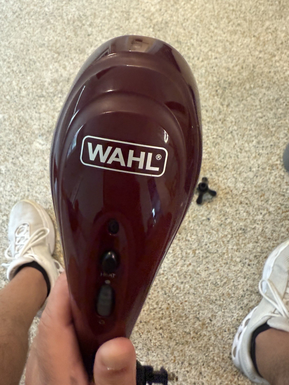 Wahl Deep Tissue Percussion Massager Model 4295A Burgundy Gray W Heat Mint! (K)