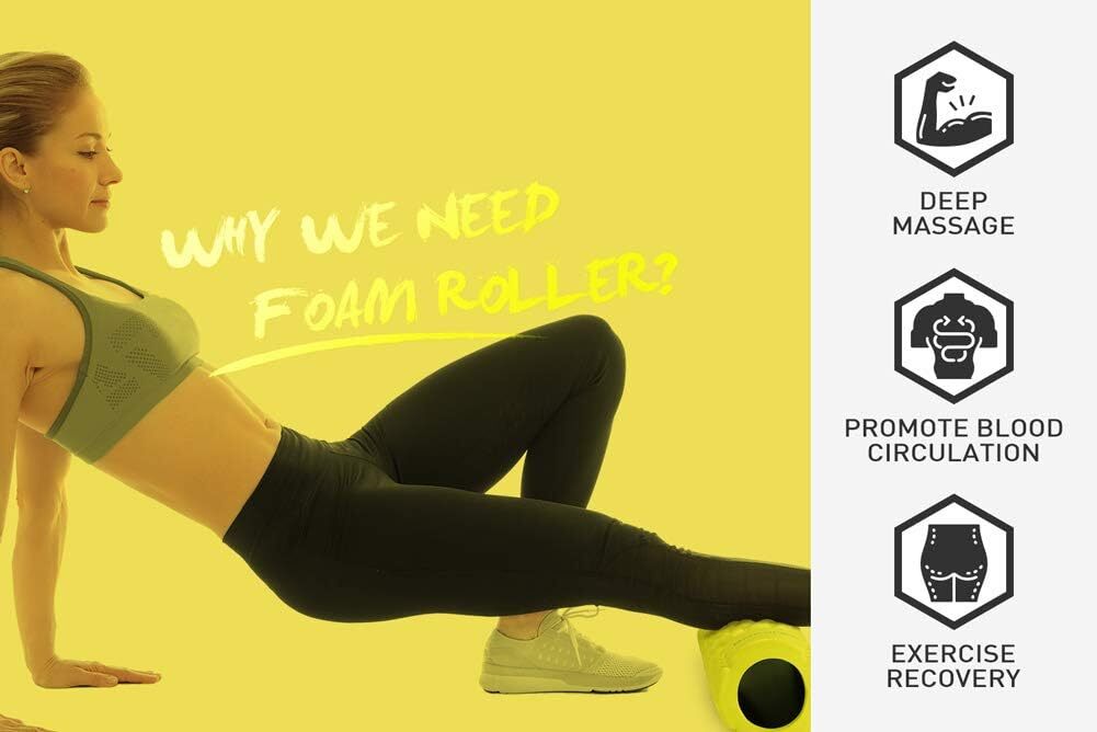Doeplex Foam Roller Massager Flexibility Muscle Massage Health Beauty Body Care