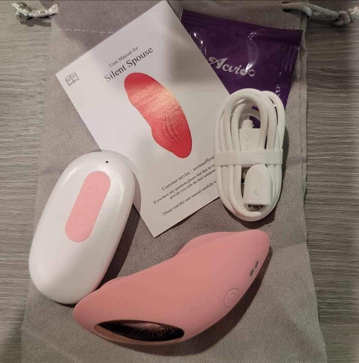 Acvioo Unisex Silent Spouse Silicone Massage Product • Sealed Box • Pink