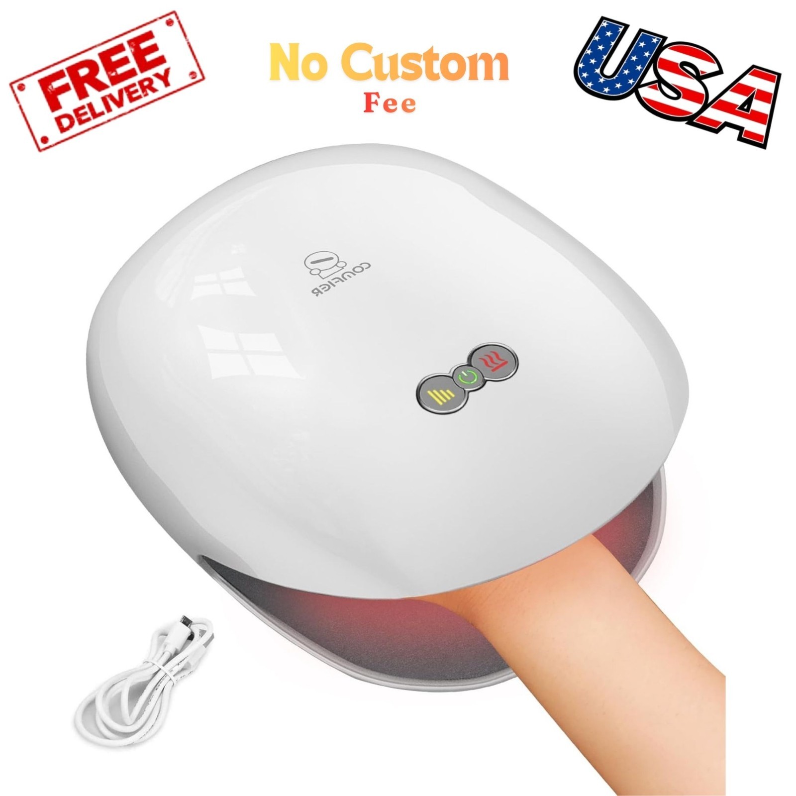 Hand Massager for Arthritis & Carpal Tunnel,Wireless Hand Massager with Heat…