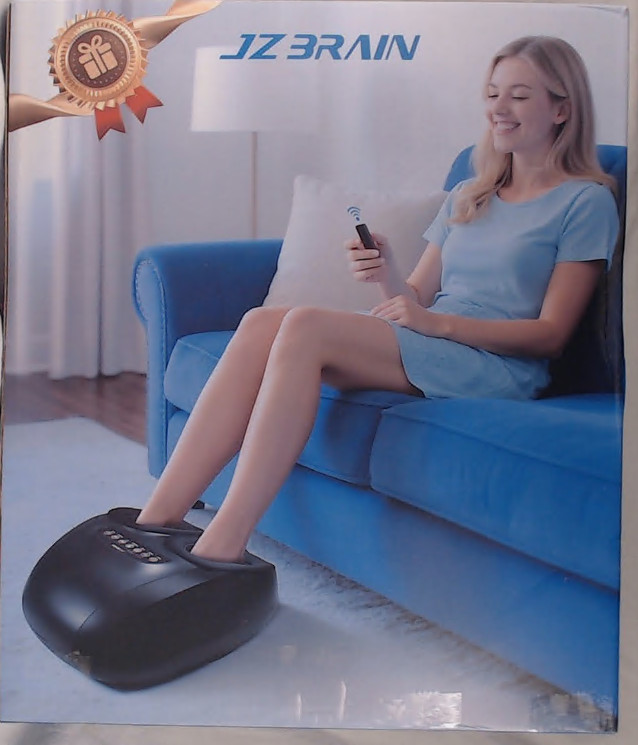 JZBRAIN Shiatsu Foot Massager Deep Kneading Heat Vibration Compression Therapy