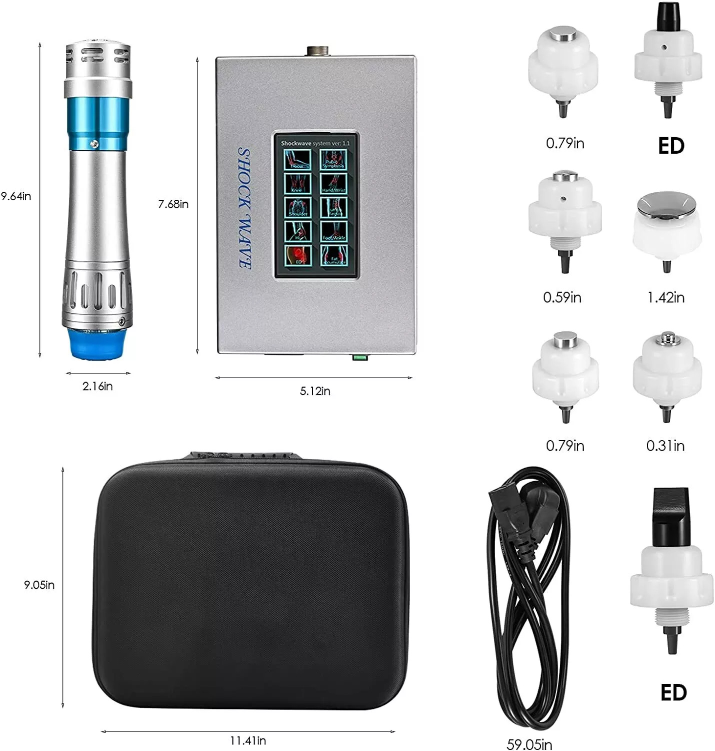 Handheld ED Shockwave Therapy Machine for Body Relax Muscle Relief Ed Massager